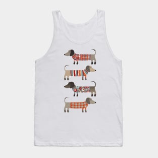 Sausage Dogs in Sweaters Tank Top